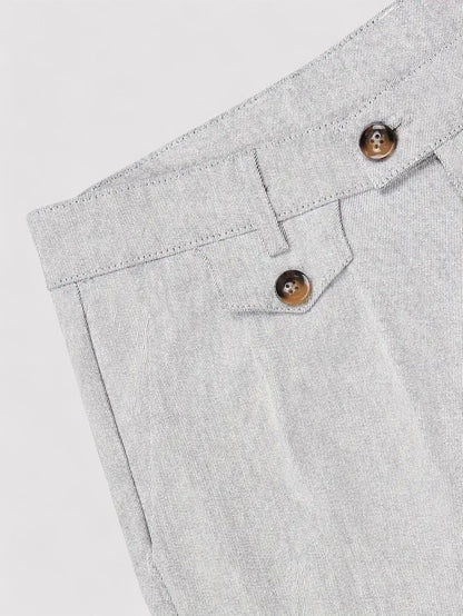 Pantaloni Formali Elasticizzati da Uomo per Affari e Cerimonie Stile Italiano