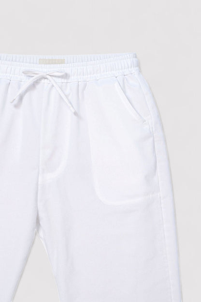 Pantaloni Uomo Vintage in Cotone e Lino con Coulisse - Eleganza e Comfort Stile Italiano