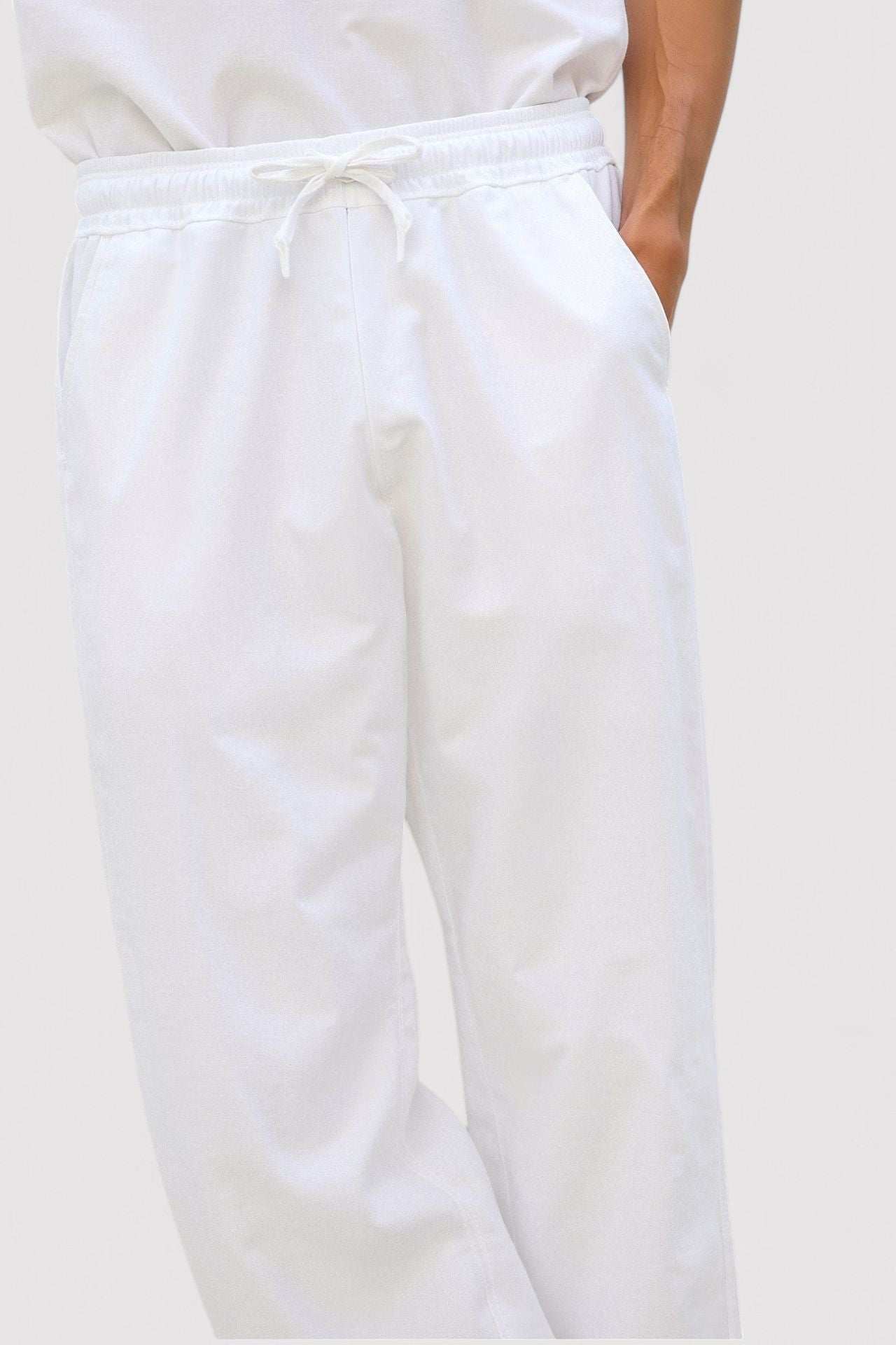 Pantaloni Uomo Vintage in Cotone e Lino con Coulisse - Eleganza e Comfort Stile Italiano