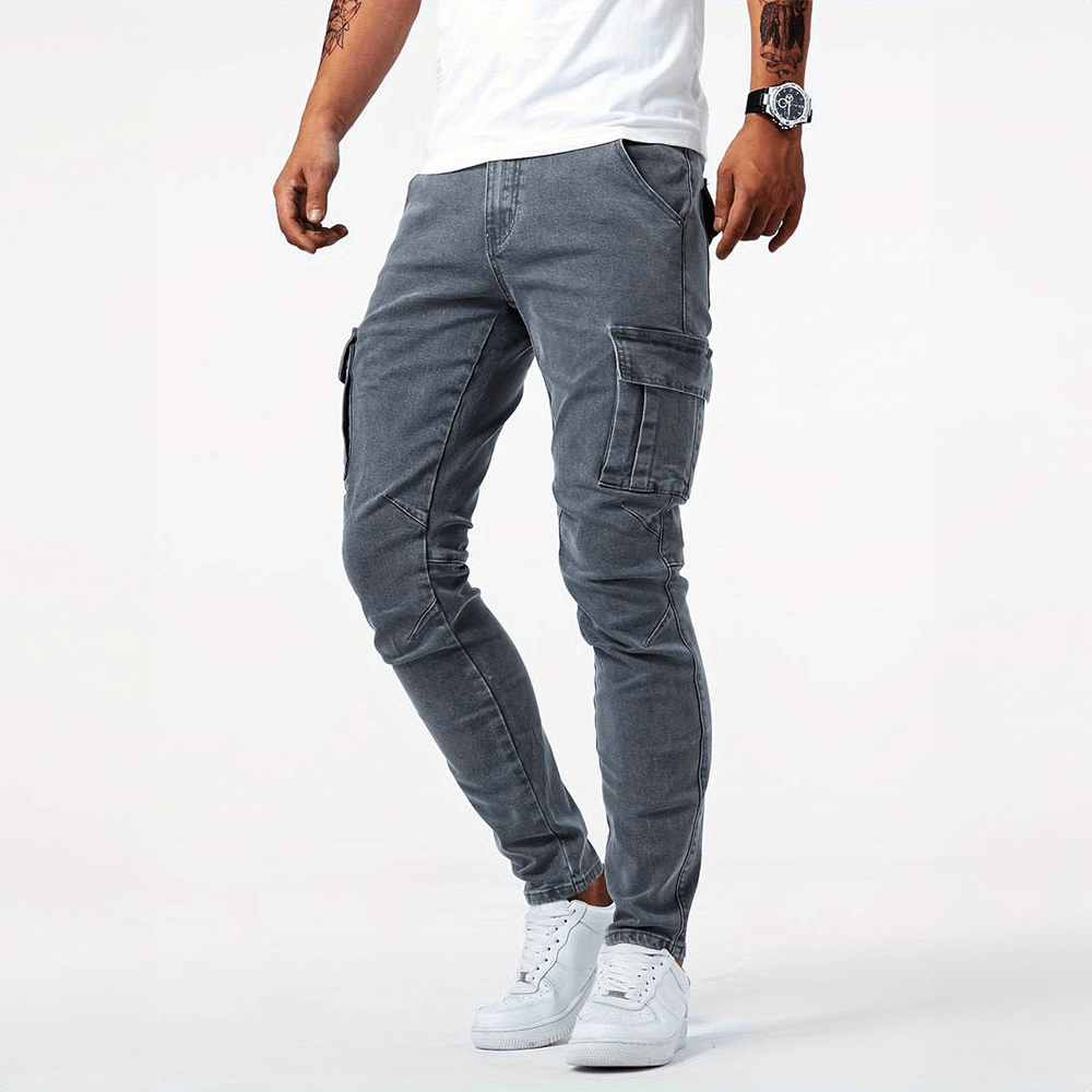 Jeans Cargo Eleganti e Confortevoli per Uomo Stile Italiano