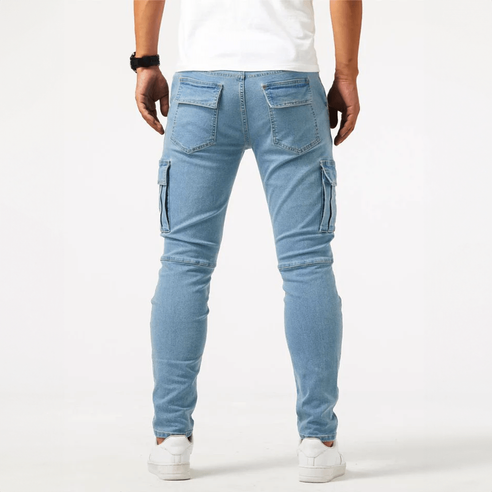 Jeans Cargo Eleganti e Confortevoli per Uomo Stile Italiano