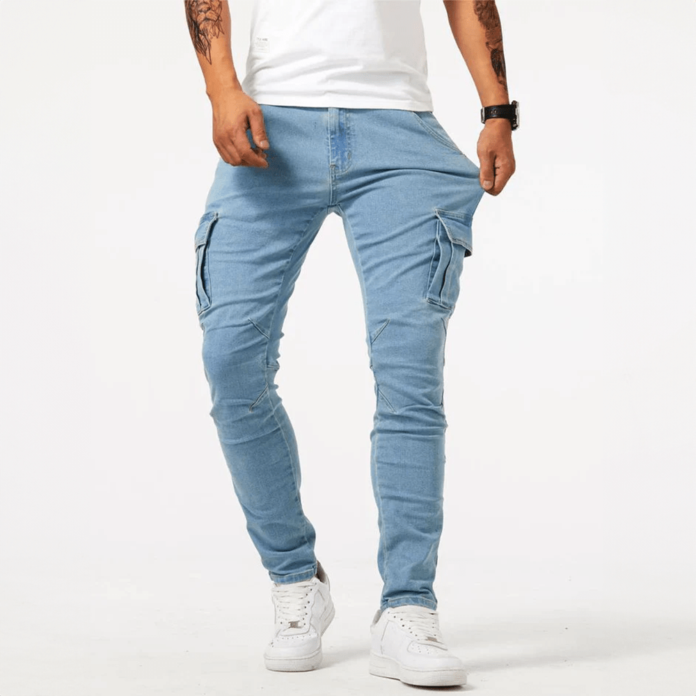 Jeans Cargo Eleganti e Confortevoli per Uomo Stile Italiano