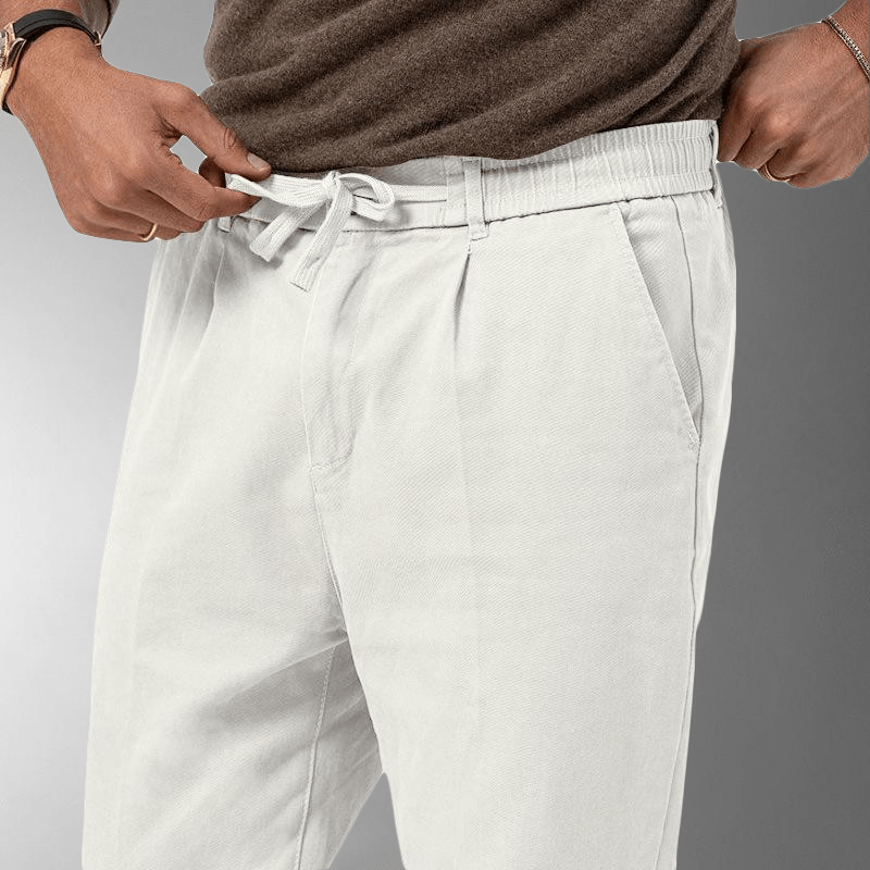 Pantaloni Estivi in Lino Traspirante per Uomo - Comfort e Stile per le Giornate Calde Stile Italiano