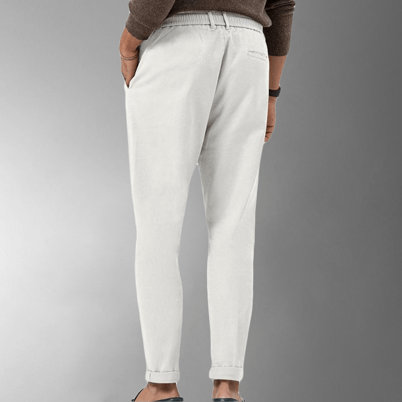 Pantaloni Estivi in Lino Traspirante per Uomo - Comfort e Stile per le Giornate Calde Stile Italiano