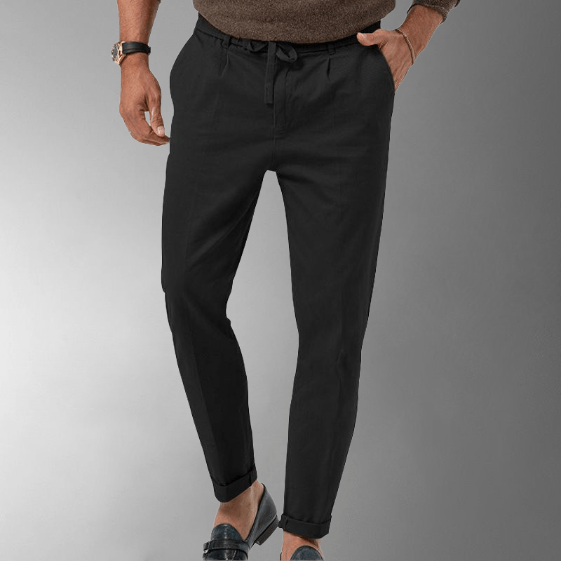 Pantaloni Estivi in Lino Traspirante per Uomo - Comfort e Stile per le Giornate Calde Stile Italiano