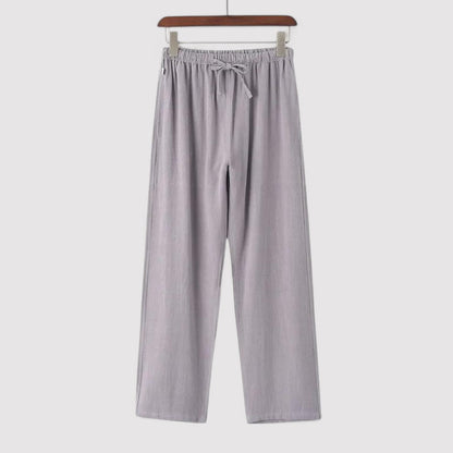 Pantaloni in Lino Oversize per Comfort e Stile Elegante Stile Italiano
