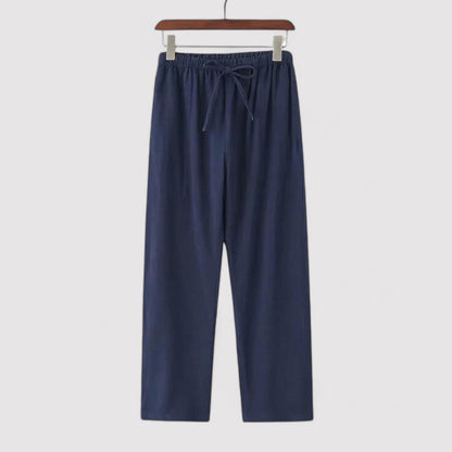 Pantaloni in Lino Oversize per Comfort e Stile Elegante Stile Italiano