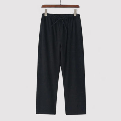 Pantaloni in Lino Oversize per Comfort e Stile Elegante Stile Italiano