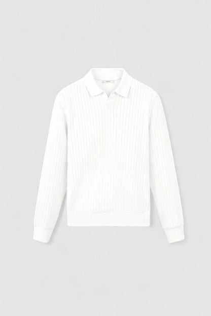 Polo da Uomo a Righe Lunghe Stile Old Money per Eleganza Sottile Stile Italiano
