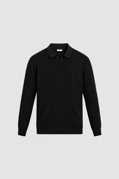 Polo da Uomo a Righe Lunghe Stile Old Money per Eleganza Sottile Stile Italiano