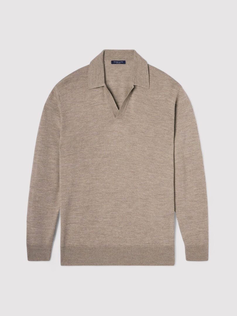 Polo Elegante a Maniche Lunghe per Uomo - Stile Classico Old Money Stile Italiano