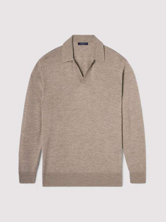 Polo Elegante a Maniche Lunghe per Uomo - Stile Classico Old Money Stile Italiano