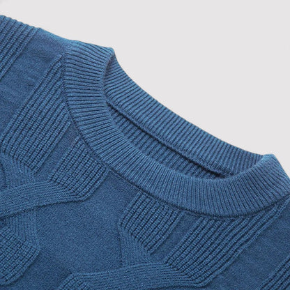 Pullover Classico in Maglia per Uomo - Eleganza e Comfort Stagionale Stile Italiano