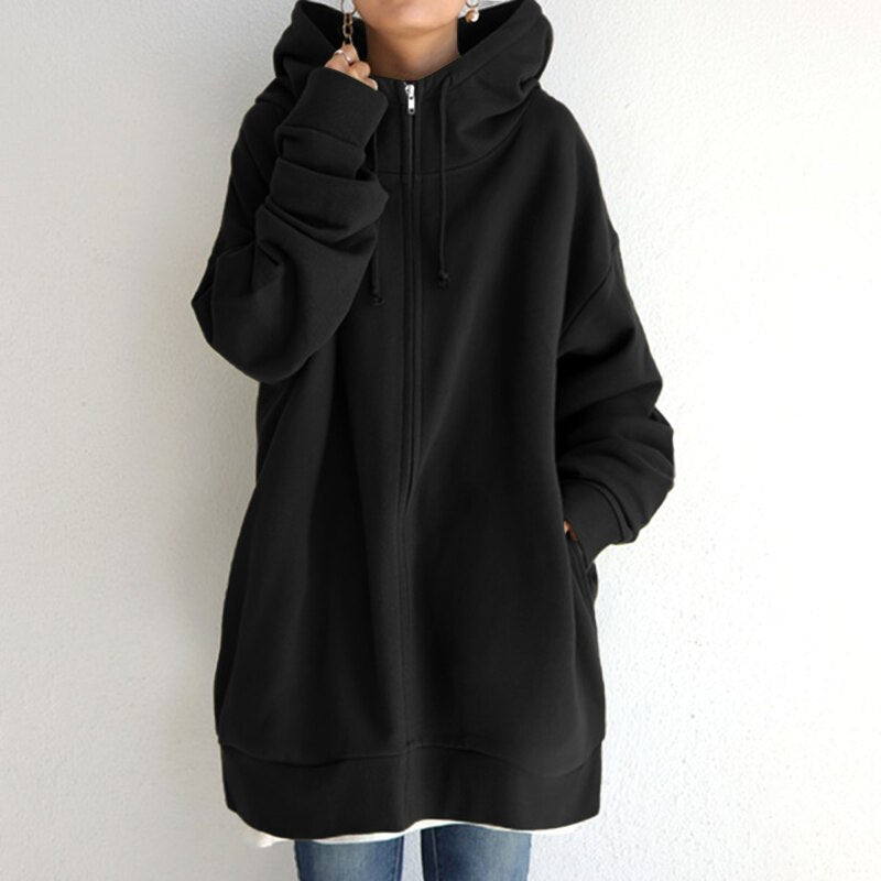 Sofia - Felpa oversize con cappuccio per un inverno caldo e alla moda