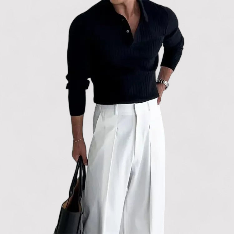 Felpa Elegante Casual con Collo per Uomo e Donna Stile Italiano