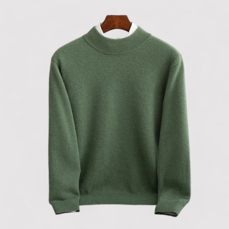 Maglione Elegante Casual da Uomo in Cashmere e Poliestere Stile Italiano