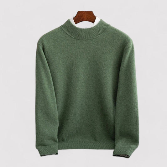 Maglione Elegante Casual da Uomo in Cashmere e Poliestere Stile Italiano