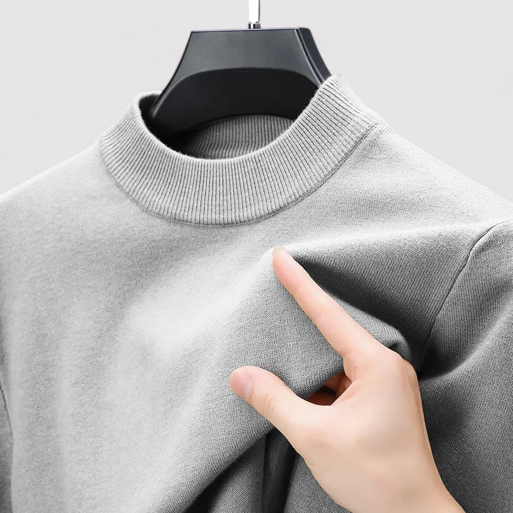 Maglione Elegante Casual da Uomo in Cashmere e Poliestere Stile Italiano