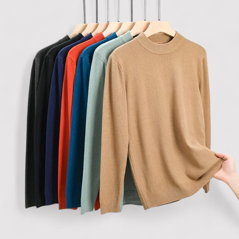 Maglione Elegante Casual da Uomo in Cashmere e Poliestere Stile Italiano
