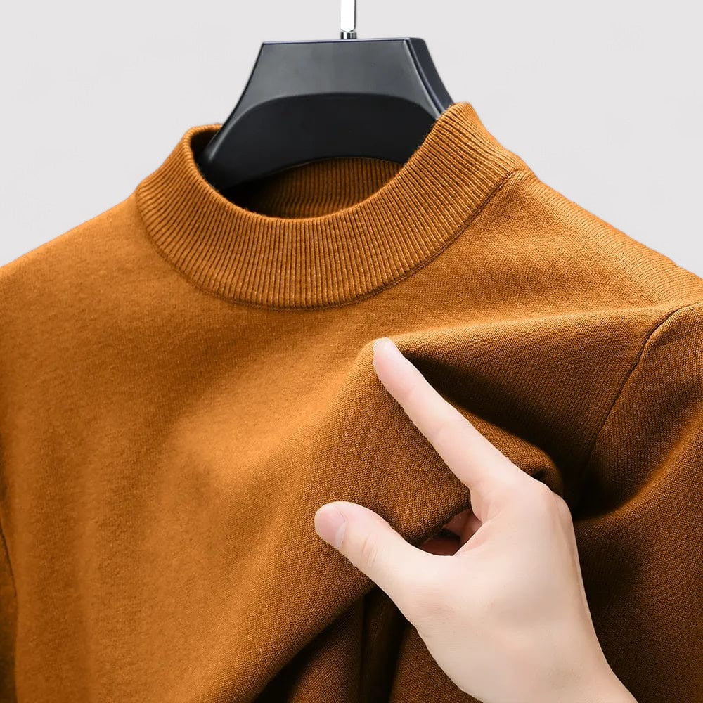 Maglione Elegante Casual da Uomo in Cashmere e Poliestere Stile Italiano