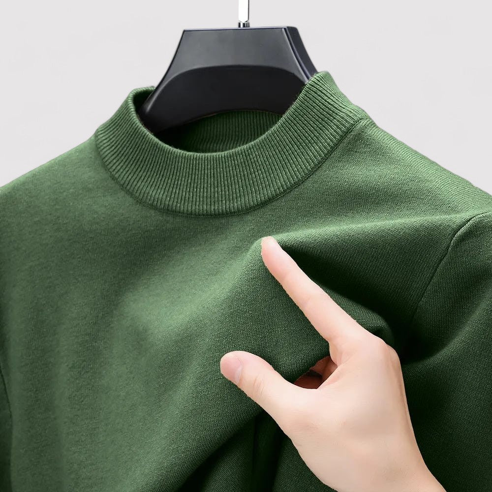 Maglione Elegante Casual da Uomo in Cashmere e Poliestere Stile Italiano