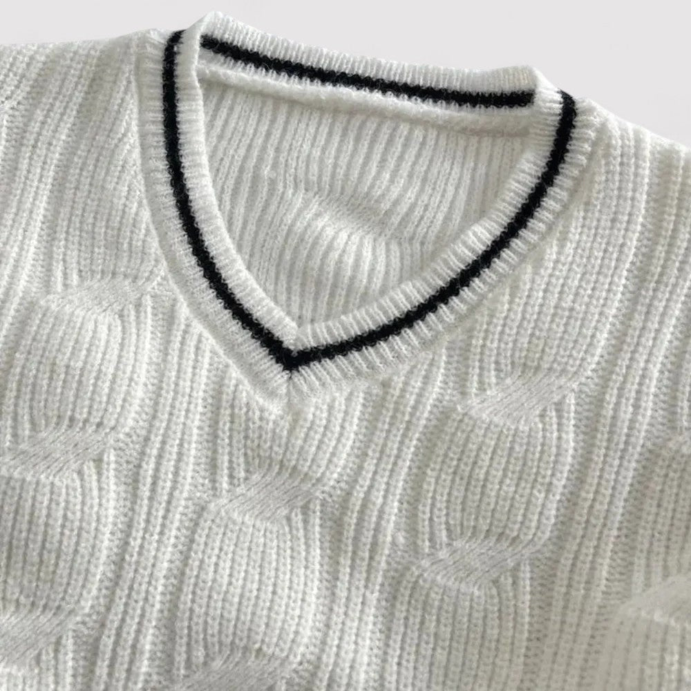 Maglione Elegante a Maniche Lunghe in Tricot per un Comfort Raffinato Stile Italiano