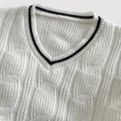 Maglione Elegante a Maniche Lunghe in Tricot per un Comfort Raffinato Stile Italiano