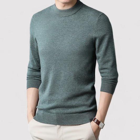 Maglione Elegante da Uomo in Cashmere con Collo Alto per Comfort e Stile Stile Italiano