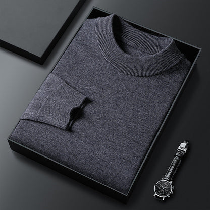 Maglione Elegante da Uomo in Cashmere con Collo Alto per Comfort e Stile Stile Italiano