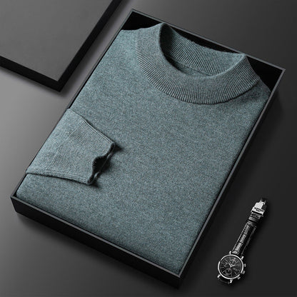 Maglione Elegante da Uomo in Cashmere con Collo Alto per Comfort e Stile Stile Italiano