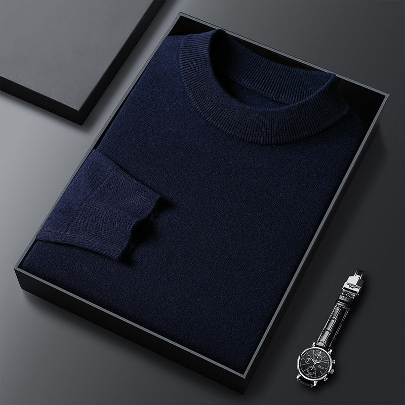 Maglione Elegante da Uomo in Cashmere con Collo Alto per Comfort e Stile Stile Italiano