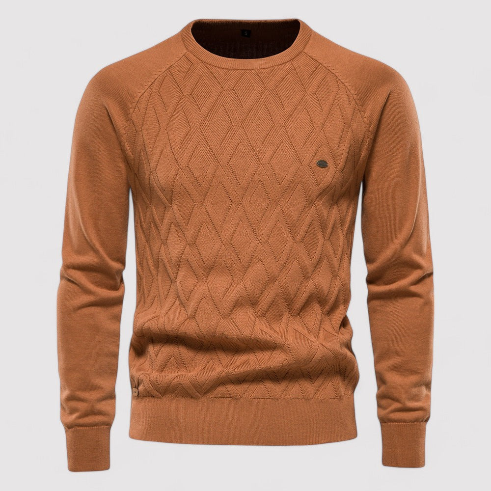 Maglione da Uomo Oxford Elegante in Maglia di Alta Qualità Stile Italiano