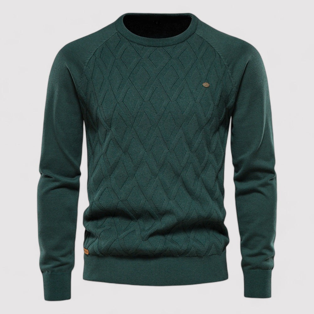 Maglione da Uomo Oxford Elegante in Maglia di Alta Qualità Stile Italiano