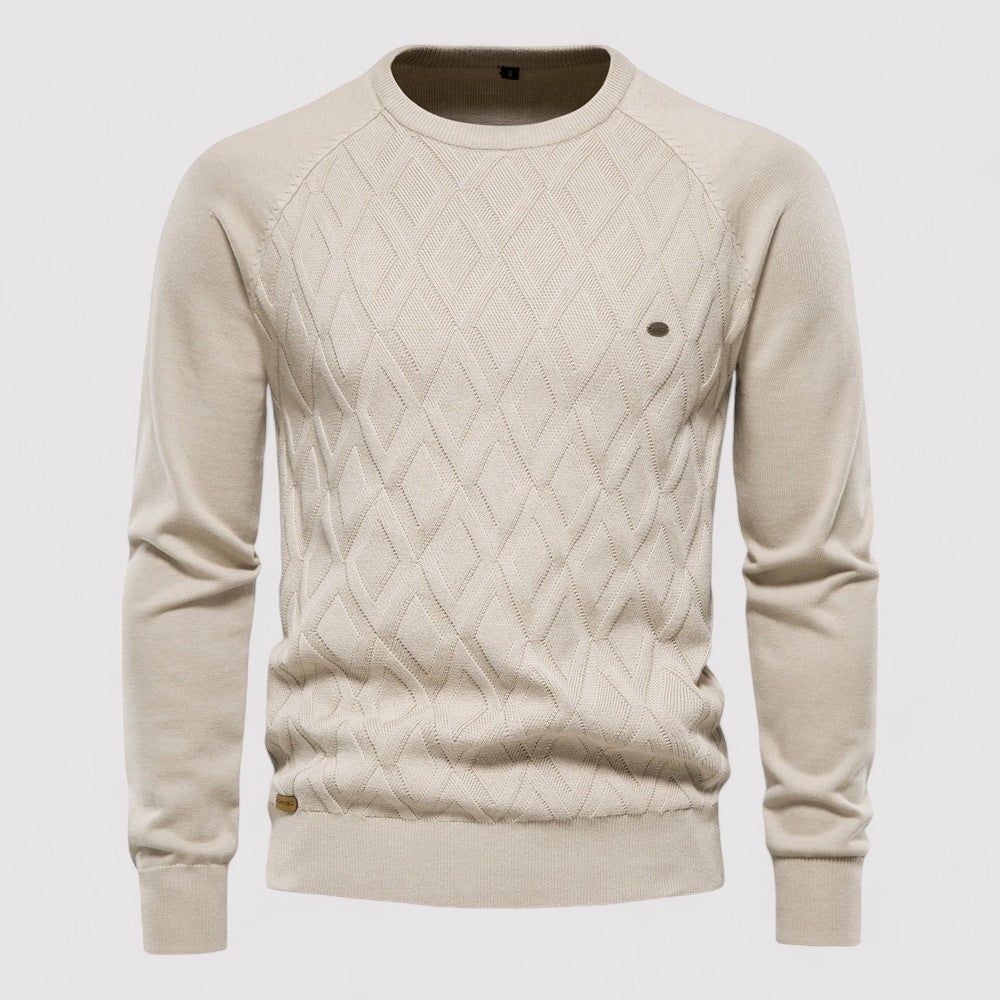 Maglione da Uomo Oxford Elegante in Maglia di Alta Qualità Stile Italiano