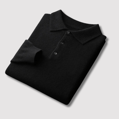 Maglione in Merino con Collo a Polo Old Money - Eleganza Classica e Comfort Stile Italiano