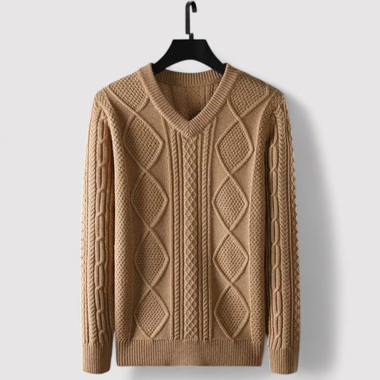 Maglione da Uomo in Maglia Morbida e Lussuosa - Comfort e Stile Elegante Stile Italiano
