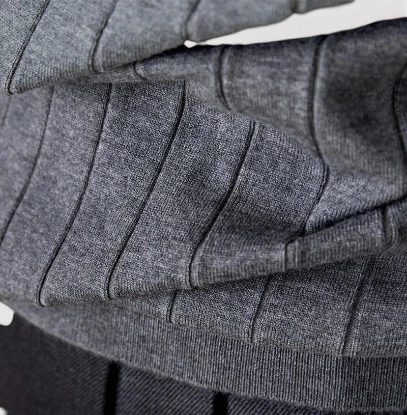 Maglione Elegante a Collo Alto per Uomo in Maglia per l'Autunno Stile Italiano