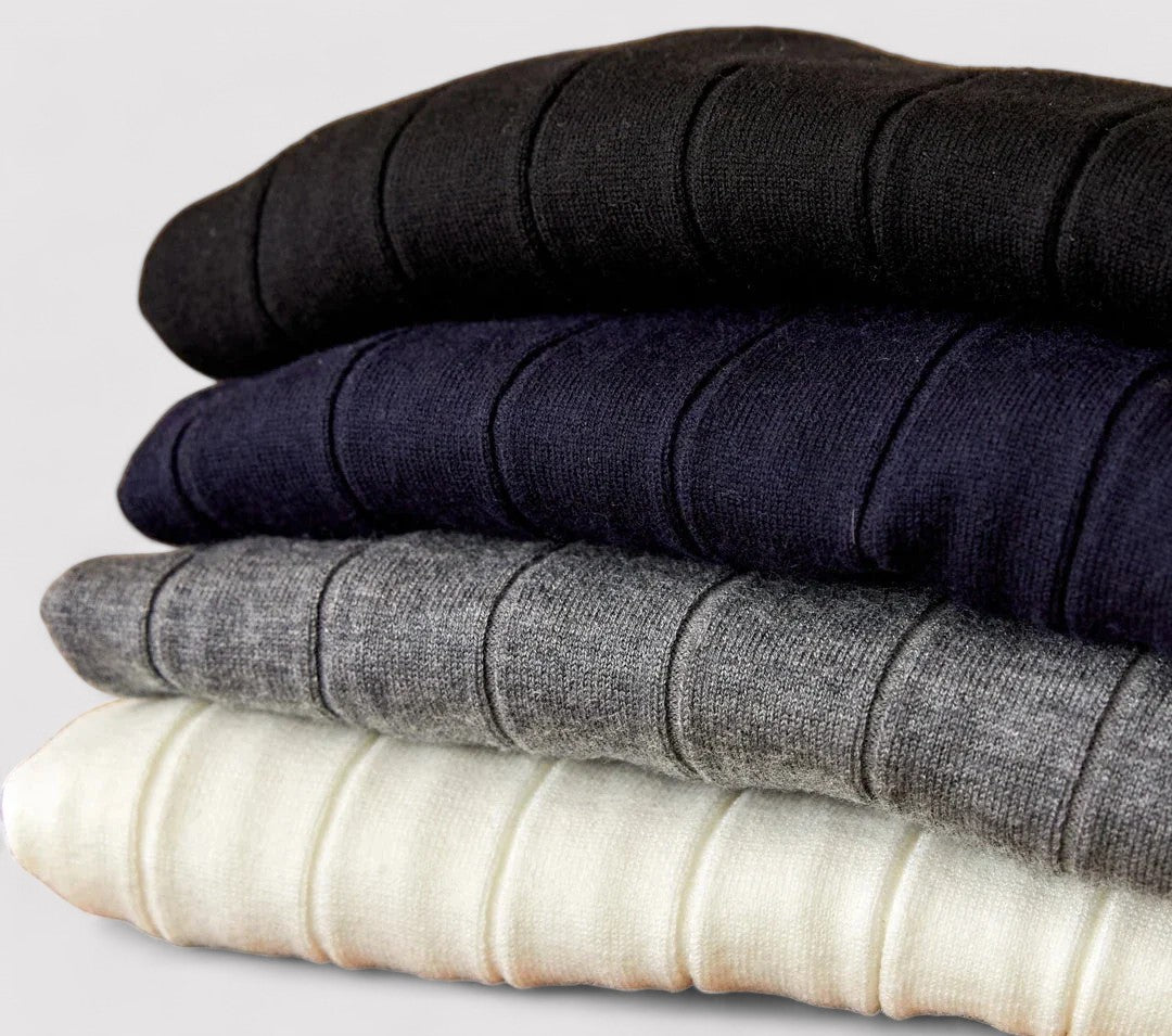 Maglione Elegante a Collo Alto per Uomo in Maglia per l'Autunno Stile Italiano