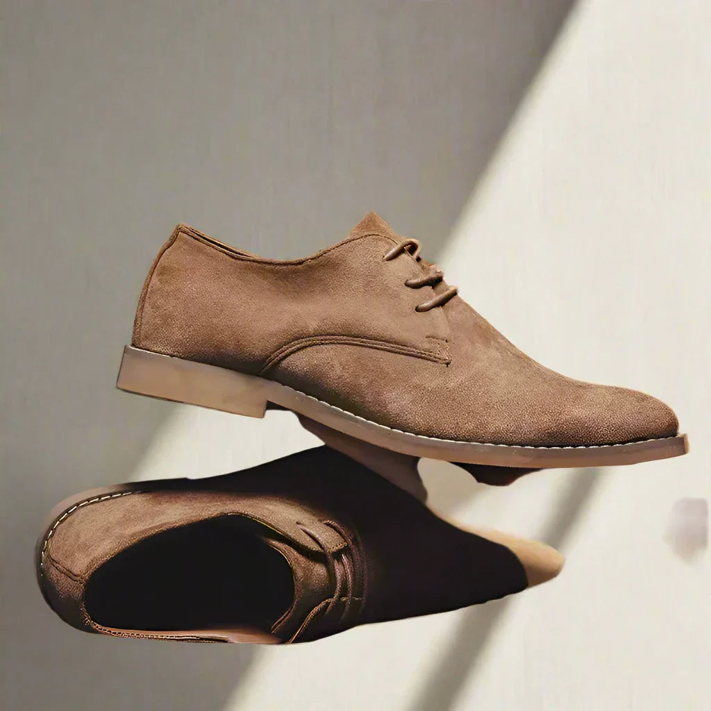 James Oxford - Eleganti scarpe da uomo in suede con lacci