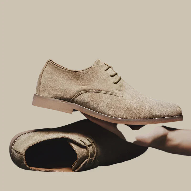 James Oxford - Eleganti scarpe da uomo in suede con lacci
