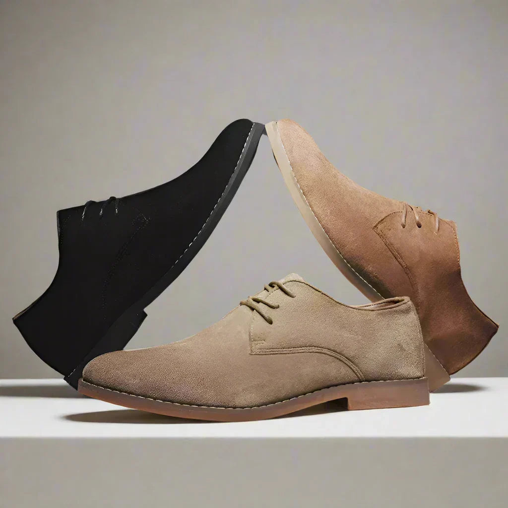 James Oxford - Eleganti scarpe da uomo in suede con lacci
