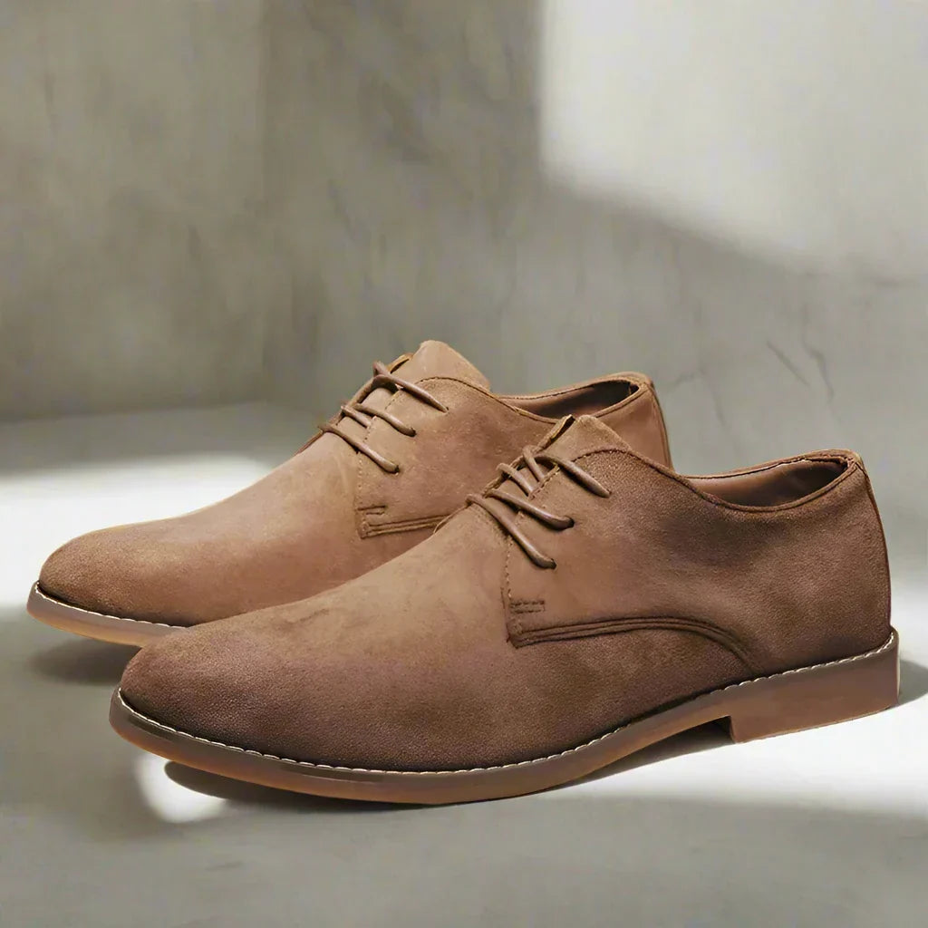 James Oxford - Eleganti scarpe da uomo in suede con lacci
