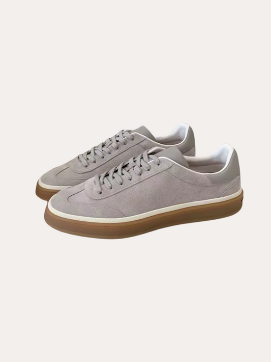 Sneakers in Suede Grigio - Calzature Eleganti e Confortevoli