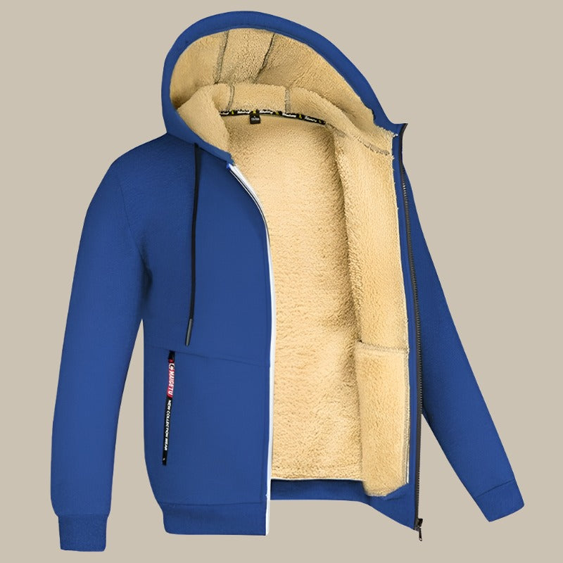 GENTS - Felpa Sherpa da uomo con fodera in pile per un comfort premium