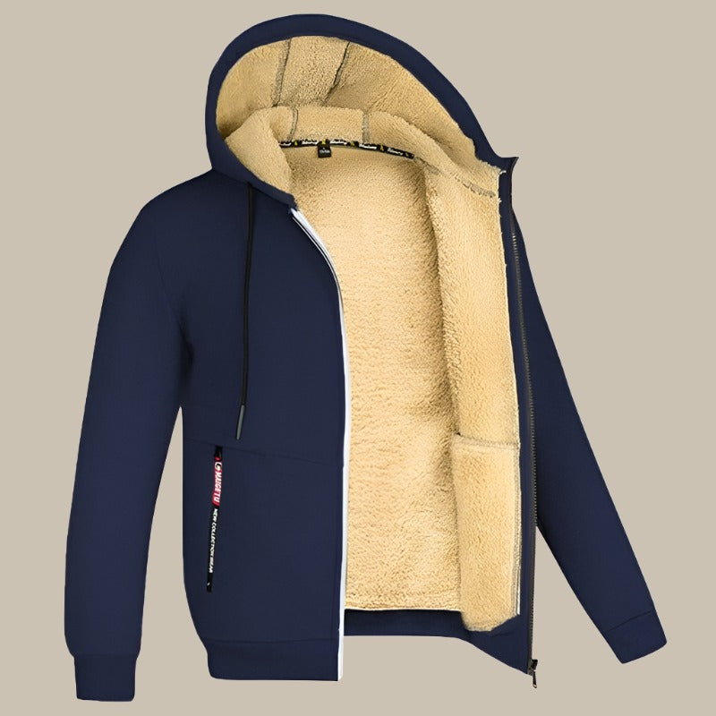 GENTS - Felpa Sherpa da uomo con fodera in pile per un comfort premium