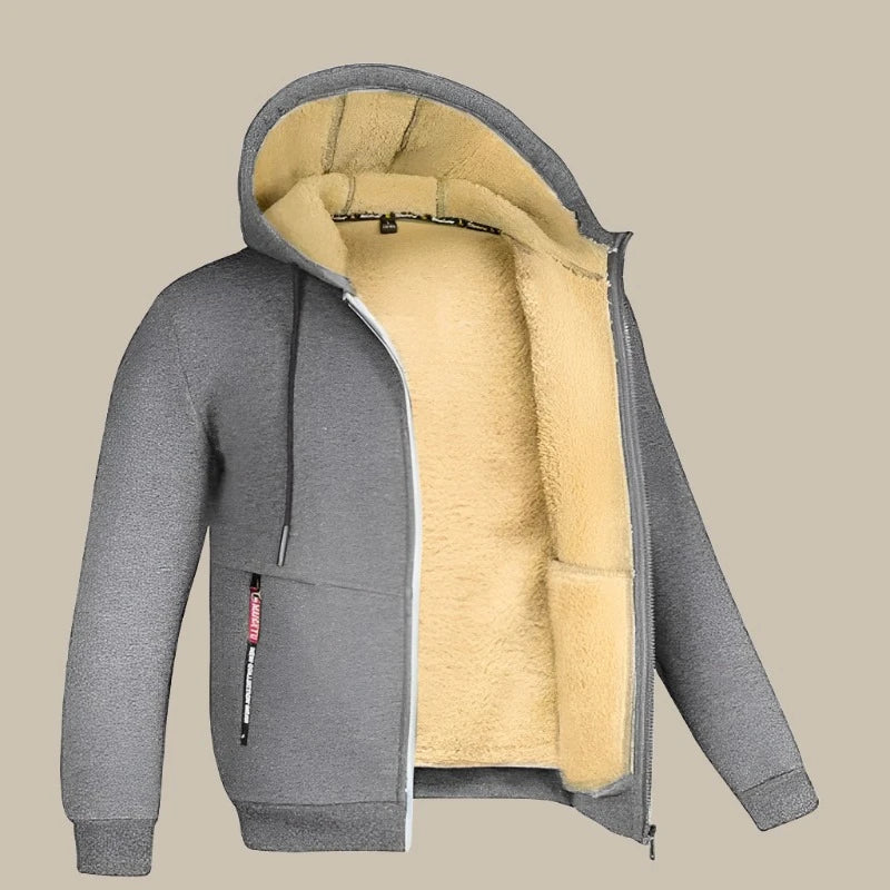 GENTS - Felpa Sherpa da uomo con fodera in pile per un comfort premium