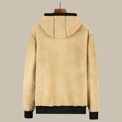 GENTS - Felpa Sherpa da uomo con fodera in pile per un comfort premium