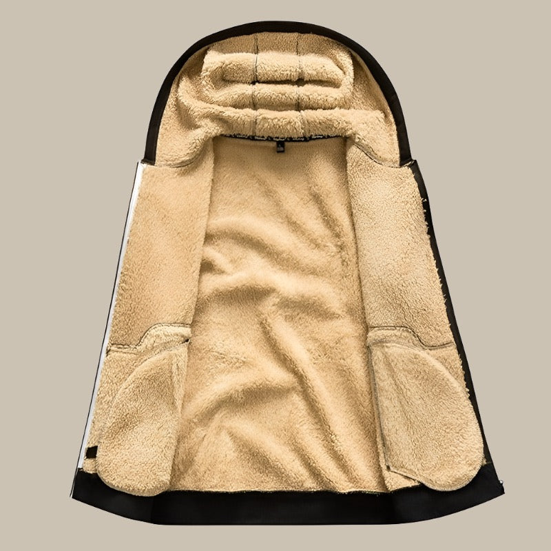 GENTS - Felpa Sherpa da uomo con fodera in pile per un comfort premium