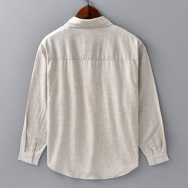 Camicia in Lino Azzurra Theodore Willow
