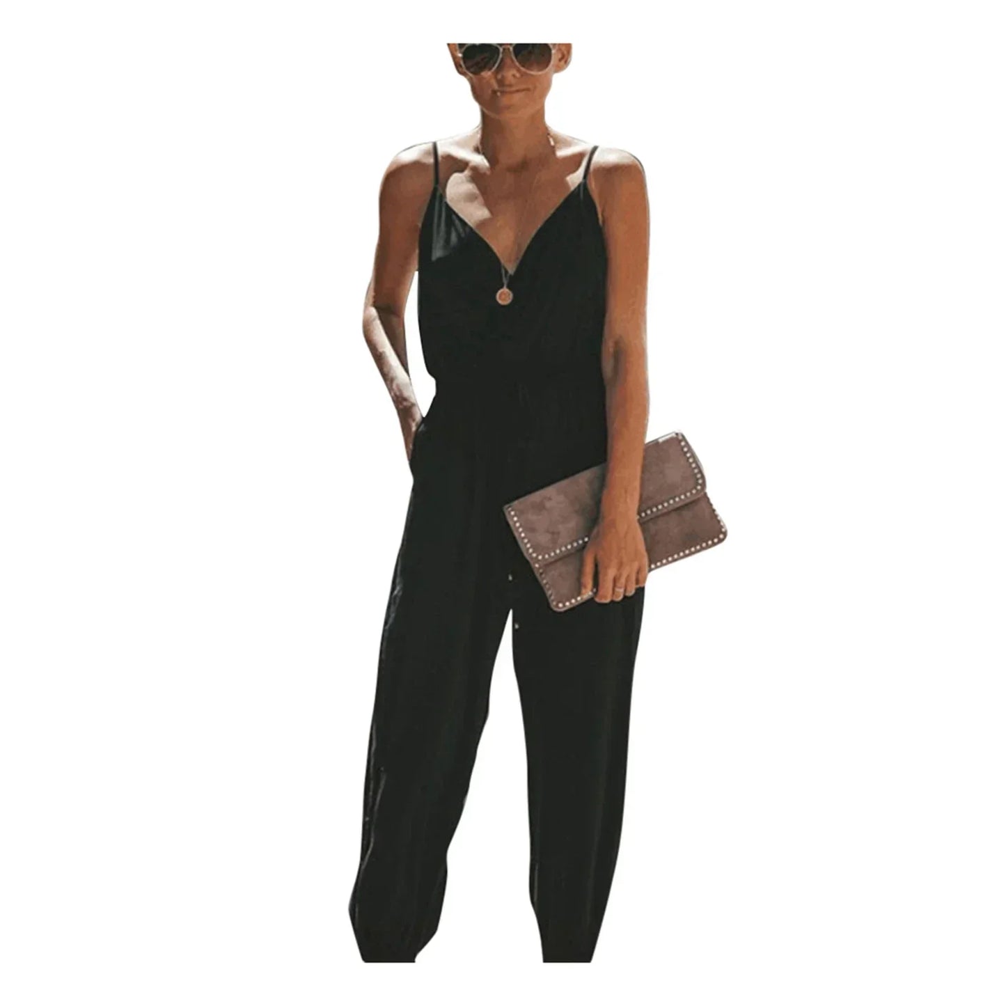 Tuta Jumpsuit Stampata Chic per uno Stile Estivo Senza Sforzo Stile Italiano